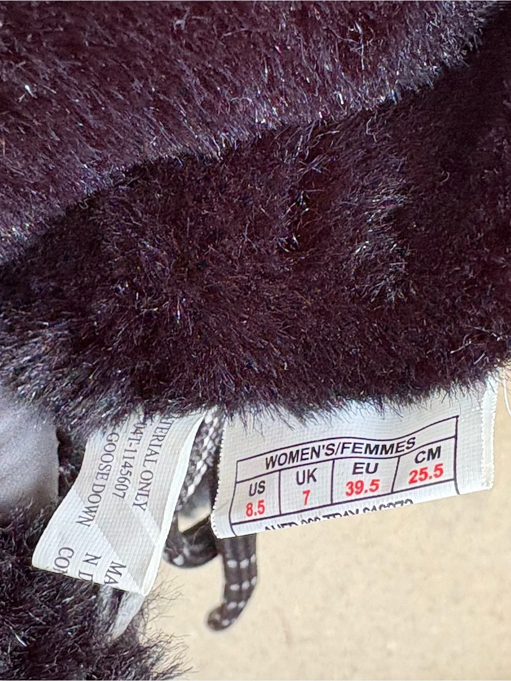 The North Face Nuptse Women’s 8.5 Goose Down Winter Snow Boots Faux Fur Black